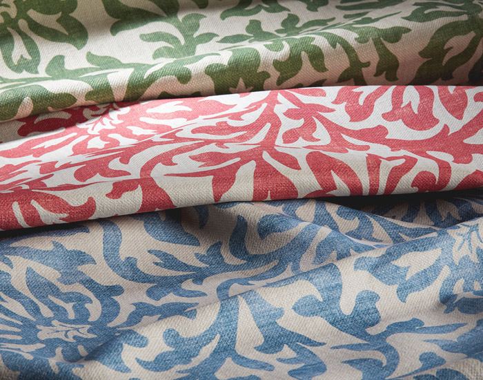 V&A Brompton fabric collection - Floral Scroll